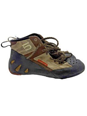 Five Ten Grandstone Unisex Climbing Shoes Sz US M7 W8.5 Lace Up Brown Leather